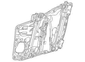 Window lifter with motor front right Mercedes CLA 14-19