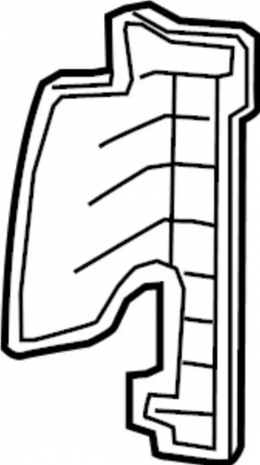 Radiator deflector left Infiniti QX50 19-