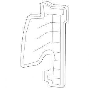 Radiator deflector left Infiniti QX50 19-