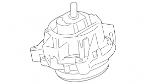 Left engine mount for BMW 2 F22 14-16 N20, N26