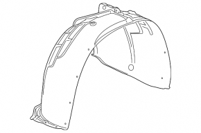 Front left fender liner GMC Terrain 18 - torn