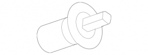 Mercedes GLA 14-20 Trunk Door Bumper on the Door