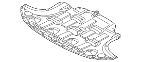 Front engine guard for Kia Niro 19-22 EV