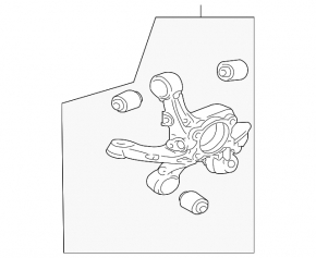Rear left axle shaft Mitsubishi Galant 04-12