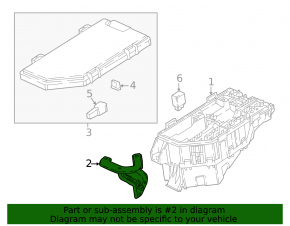 Honda Accord 18-22 Underhood Fuse Box Bracket