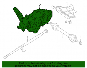 Rear differential gearbox Infiniti QX30 17-