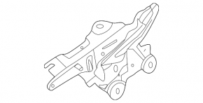 Hood hinge left BMW X1 F48 16-22