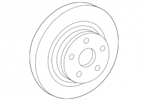 Mercedes W211 E550 320mm Rear Left Brake Disc
