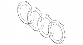 Audi E-Tron 19-23 chrome grille emblem