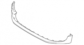 Front bumper lip Mini Cooper F56 3d 14-19 prerest for parking sensors