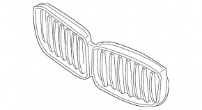 BMW X7 G07 19-22 radiator grille without night vision