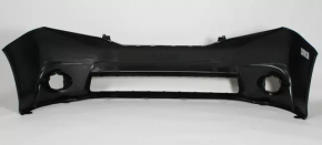 Front bumper bare Toyota Sienna 11-17 red, dented, broken fastener, not factory holes