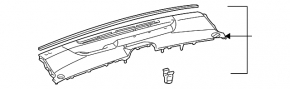 Upper torpedo panel without AIRBAG Toyota Prius 20 04-09 under JBL