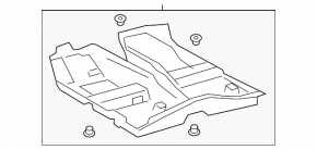 Front floor covering Lexus UX200 19- black