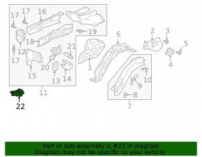 Battery tray bracket Honda Clarity 18-21 usa