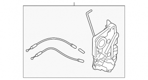 Front right door lock Subaru XV Crosstrek 13-15