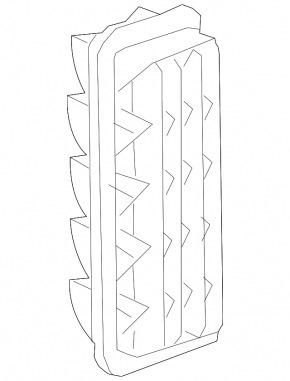 Right air vent shield for Toyota Prius V 12-17