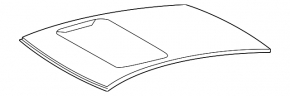 Metal roof for Toyota Camry v50 12-14 USA under the sunroof, on the body