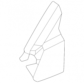 Nissan Ariya 23-25 front right fender triangle with chrome molding