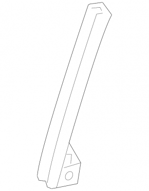 Rear left door glass guide for Toyota Prius V 12-17