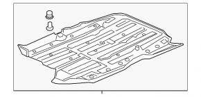 Front underbody protection Honda HR-V 16-22 is torn