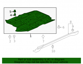 Front underbody protection Honda HR-V 16-22