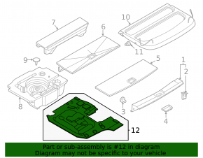 Nissan Ariya 23-25 AWD Trunk Floor Mat