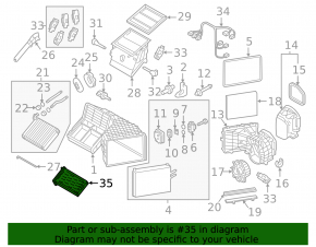 Dry heater VW Touareg 11-17