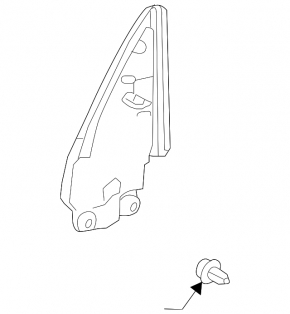 Mirror plug corner front left Nissan Rogue Sport 17-22 under BSM