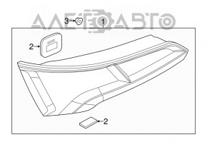 Left headlight Audi Q5 80A 21-25 LED without animation, scratches