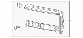 Right headlight frame for Toyota Land Cruiser 24-26