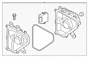 Right fog light for Lexus GX460 14-23 rest.