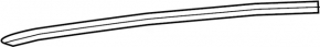 Upper rear right door molding for Infiniti QX30 17-19