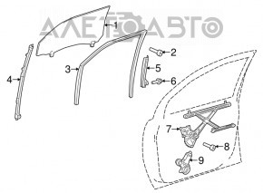 Front right window lift motor Toyota Sienna 15-20