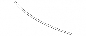 Hyundai Sonata 15-17 hood seal on the bumper