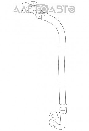 Air conditioning condenser-compressor pipe first Lexus RX350 10-15
