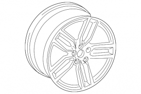 Wheel disk R19 Audi A3 8V 15-17 4d, 5d, 5 double spokes
