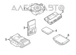 Body Comfort Control Module Audi A4 B9 17-25