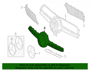 Grille trim for Mercedes W167 GLE 350 24-26