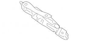 Trunk lid hinge right Mazda3 03-09 sedan