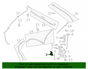 Mazda CX-3 16-21 Windscreen Washer Motor