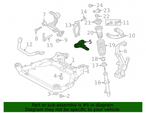 Front right subframe burr Mazda6 09-13