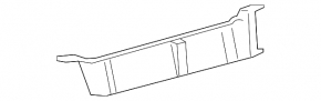 Rear bumper guard central Ford Edge 19-24 without towbar