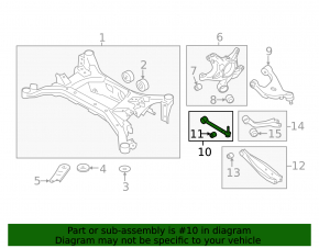 Rear right transverse control arm for Toyota GT86 17-20