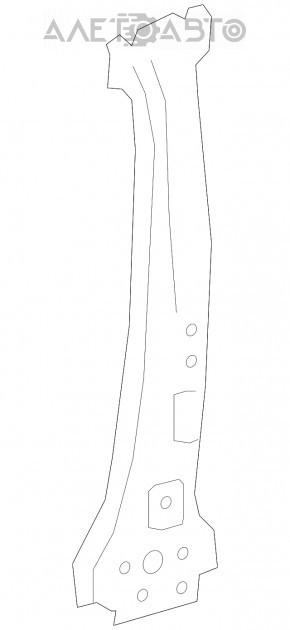 Body pillar central left Mercedes GLA 15-20 on the body