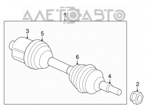 Intermediate shaft Chevrolet Equinox 10-17 2.4 inner part