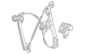 Front left window lifter with motor for Chevrolet Camaro 16-23