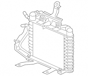 Honda Insight 19-22 Automatic Transmission Cooling Radiator with Bracket