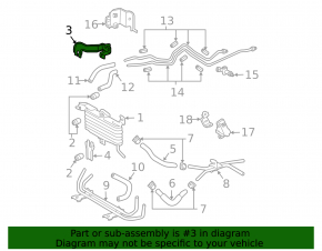 Upper radiator bracket for automatic transmission Lexus GX470 03-09