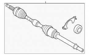 Front left half-shaft drive for Nissan Murano z53 25-26 AWD